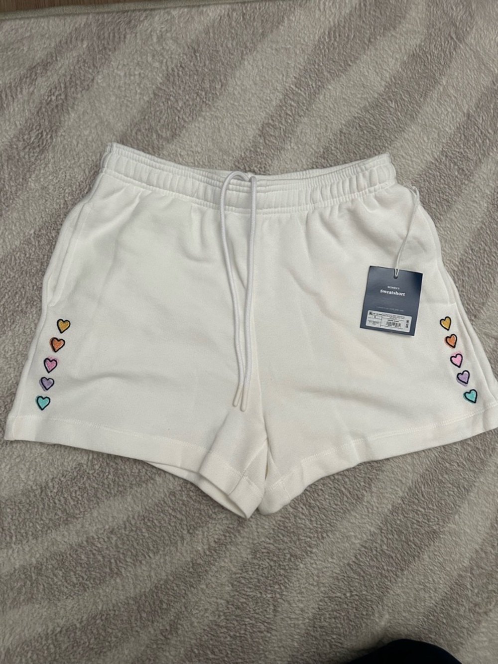 Roller Rabbit by Target Women's Drawstring Heart Embroidered Shorts NWT
